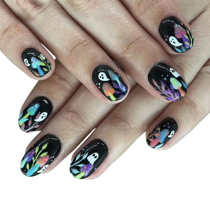 Verspielt Geister-Themen Press-On Nagelkunst Karnz