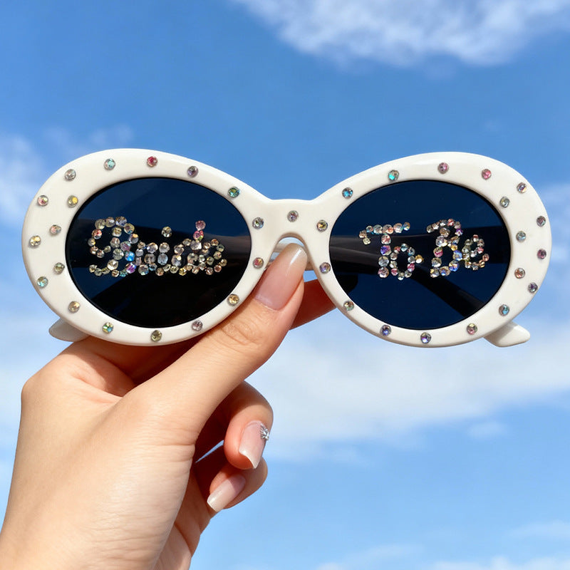 Rhinestone-besetzte Brautsonnenbrille Karnz