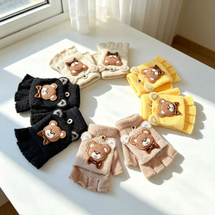 Niedliche bärenmotivierte Handgelenkfreies Handschuhe Karnz