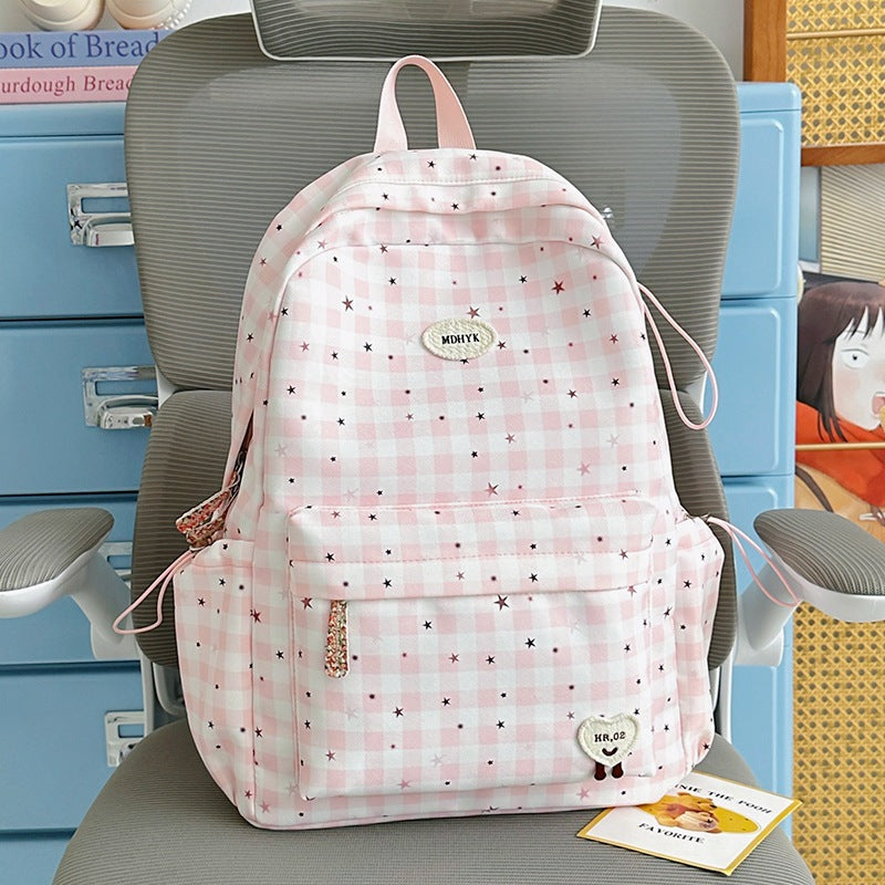 Stylischer kariert Mini Rucksack Karnz