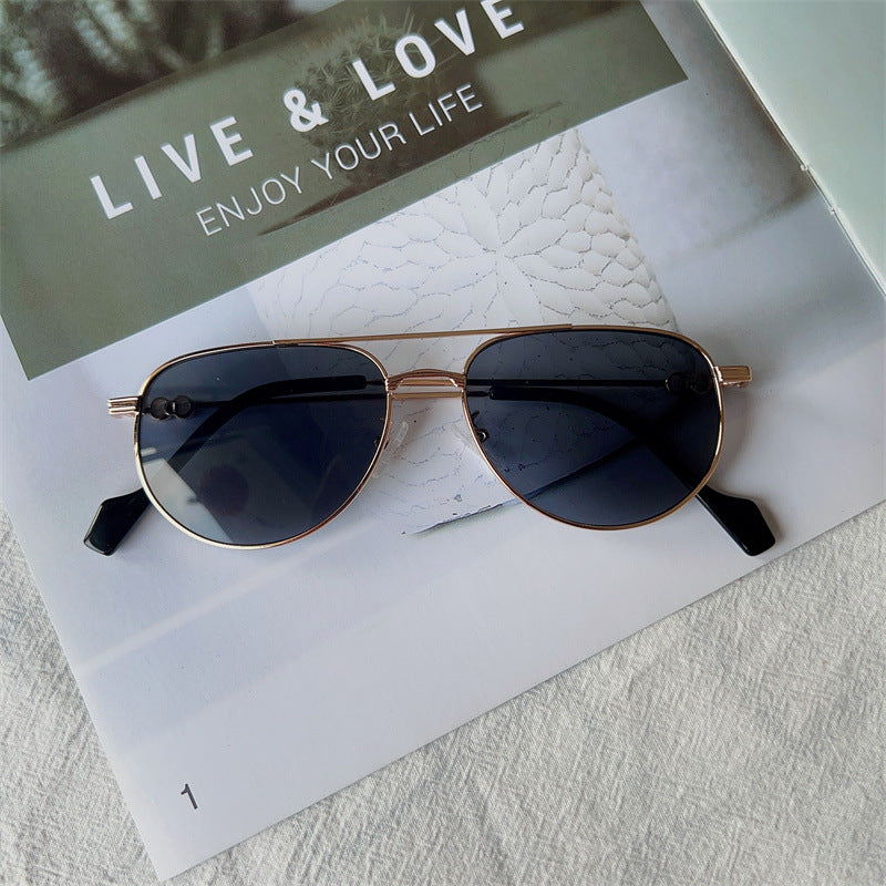 Vintage-inspirierte Pilotensonnenbrille Karnz