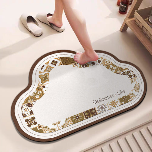 Stylische Badezimmerbereichmatte