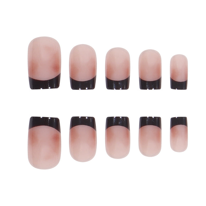 Elegante Ombre Französische Tipp Press-On Nägel Karnz