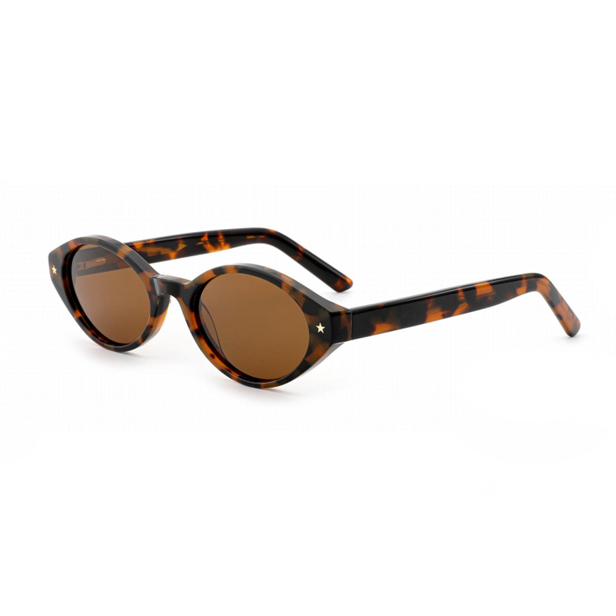 Damen Sonnenbrille im ovalen Retro-Design mit höchstem UV-Schutz Karnz