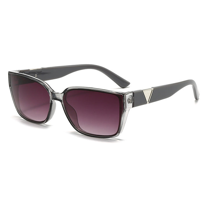 Damen Oversized quadratische Sonnenbrille mit eleganten Akzenten Karnz