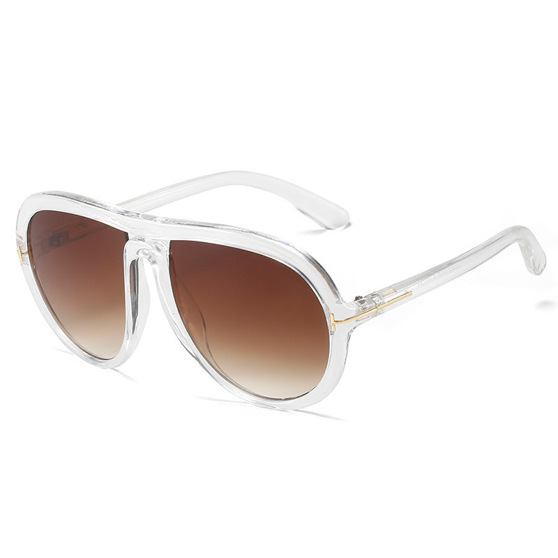 Oversized Modische Transparente Rosa Sonnenbrille Karnz
