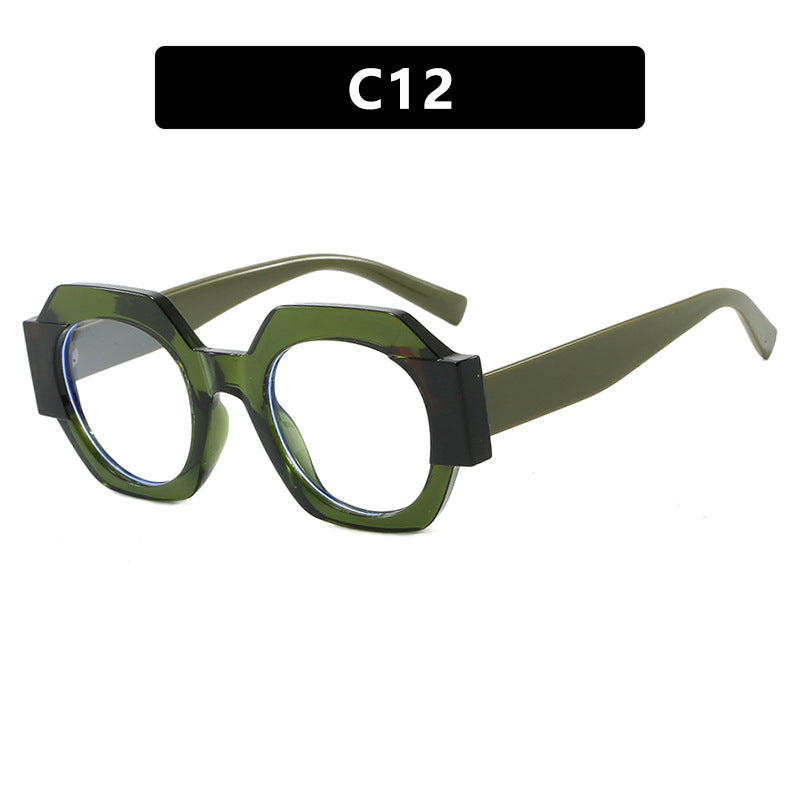 Damen trendige Sonnenbrille im hexagonalen Design Karnz