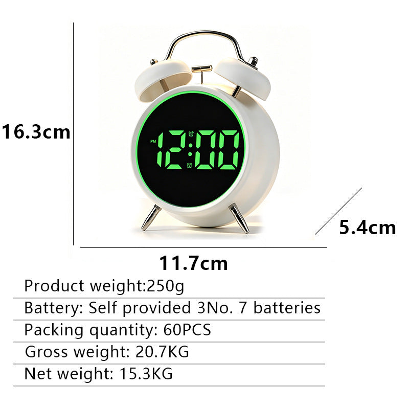 Digitaler Wecker mit Großem Led-Display und Dual-Alarmfunktion Karnz