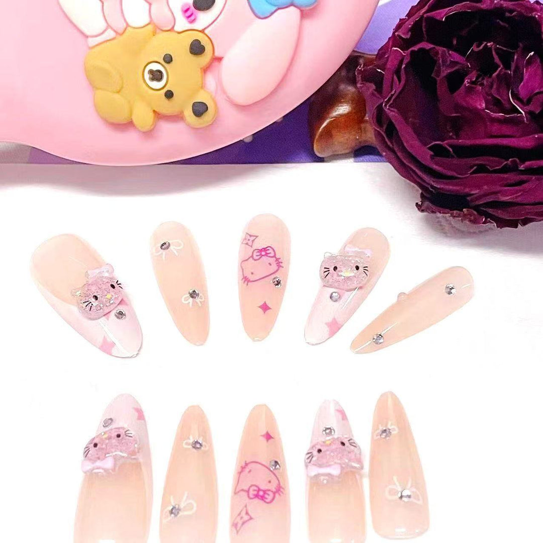 Kreative Cartoon Nagelkunst Karnz