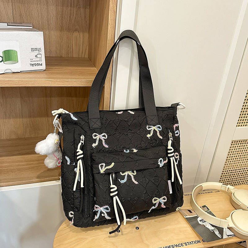Gepolsterter Rucksack mit Schleifen-Detail Karnz