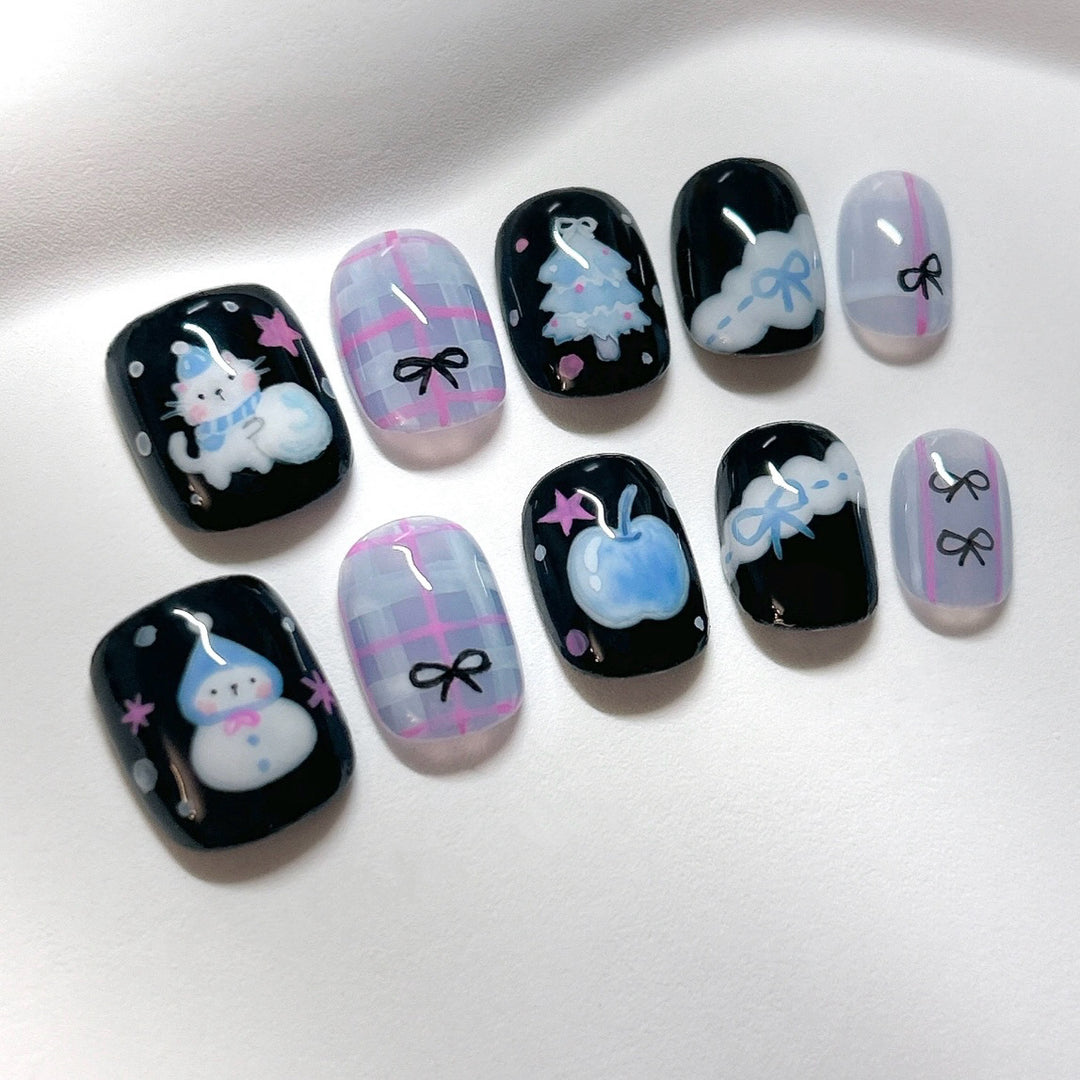 Themen Press-On Nagel Kunst Set