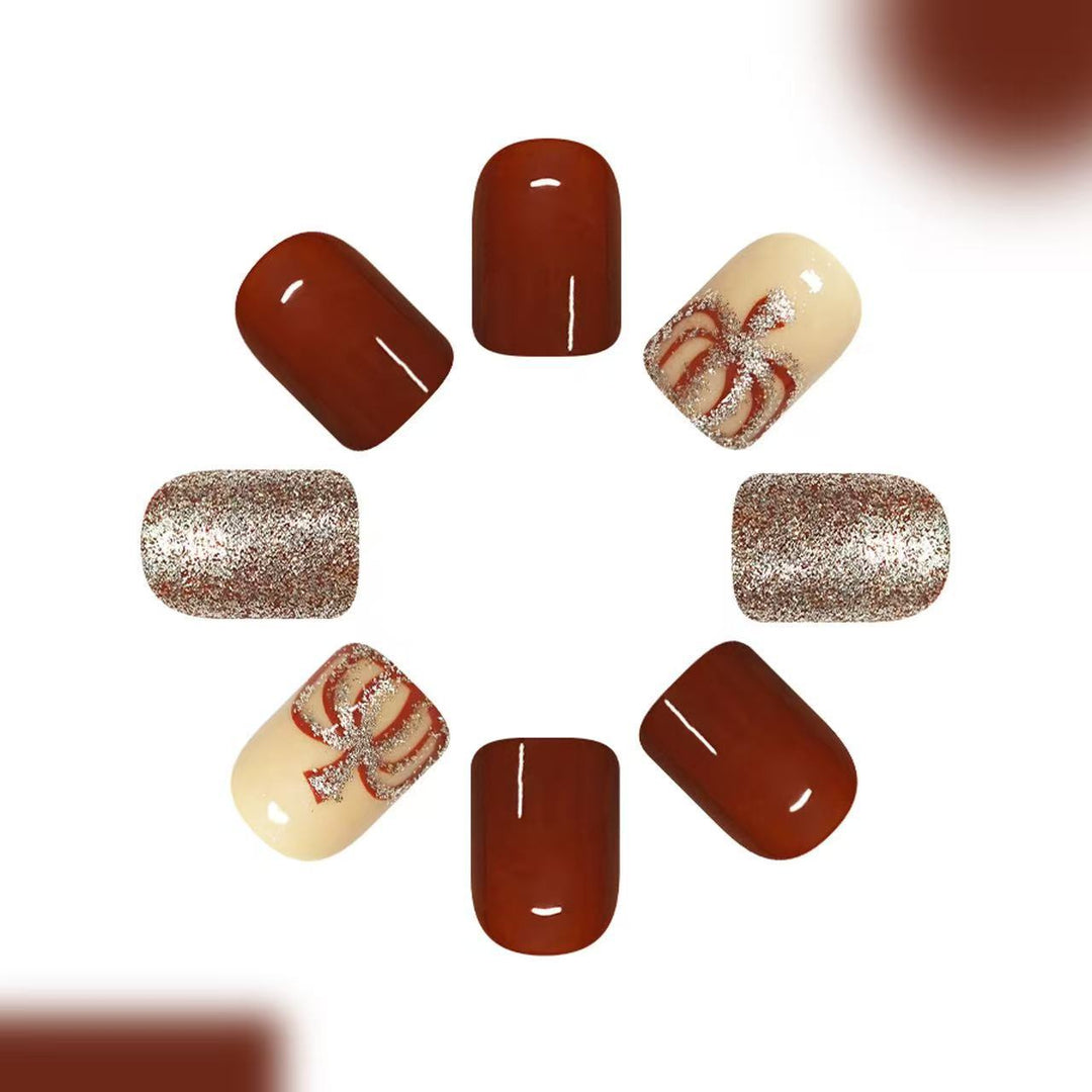 Dekorativer Press-On-Nagelset