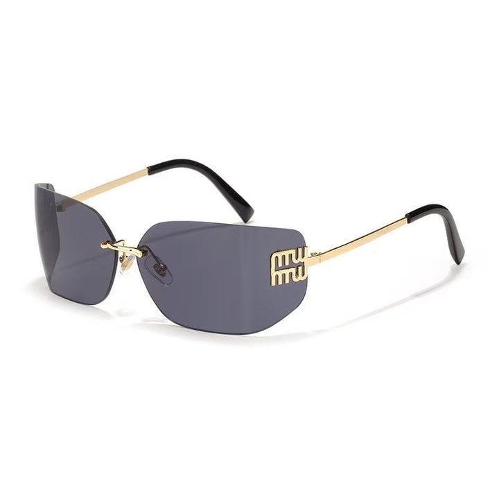 Schicke Übergroße Geometrische Sonnenbrille