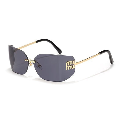 Schicke Übergroße Geometrische Sonnenbrille
