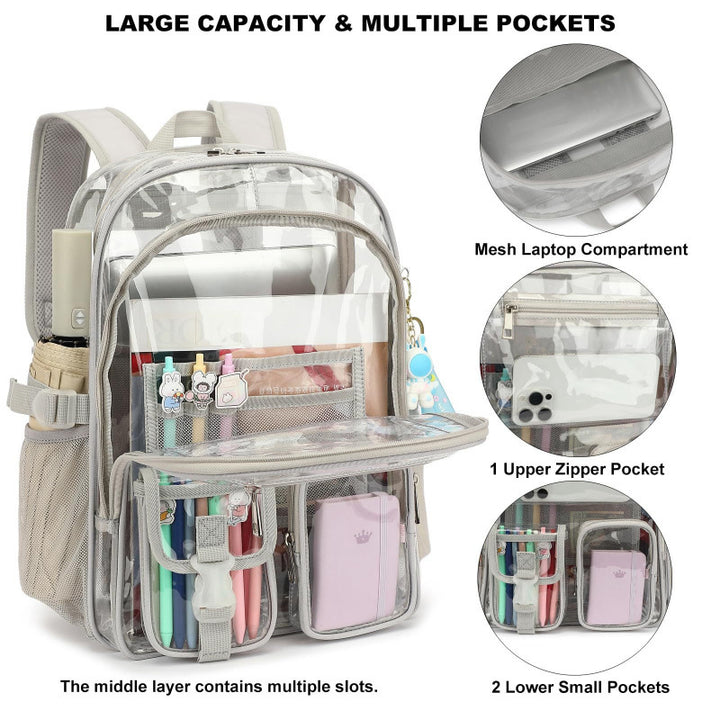 Transparente Multifunktions-Rucksacktasche Karnz