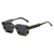 Damen moderne Sonnenbrille mit eckigem Rahmen und UV-Schutz Karnz
