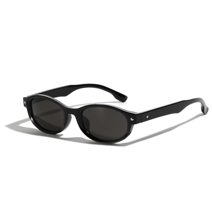 Damen modische Sonnenbrille mit geschwungenem Design und UV-Schutz Karnz