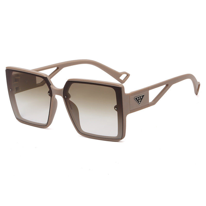 Damen modische quadratische Sonnenbrille mit einzigartiger Rahmenstruktur Karnz