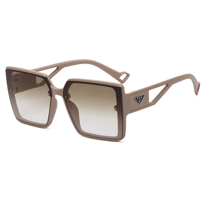 Damen modische quadratische Sonnenbrille mit einzigartiger Rahmenstruktur Karnz