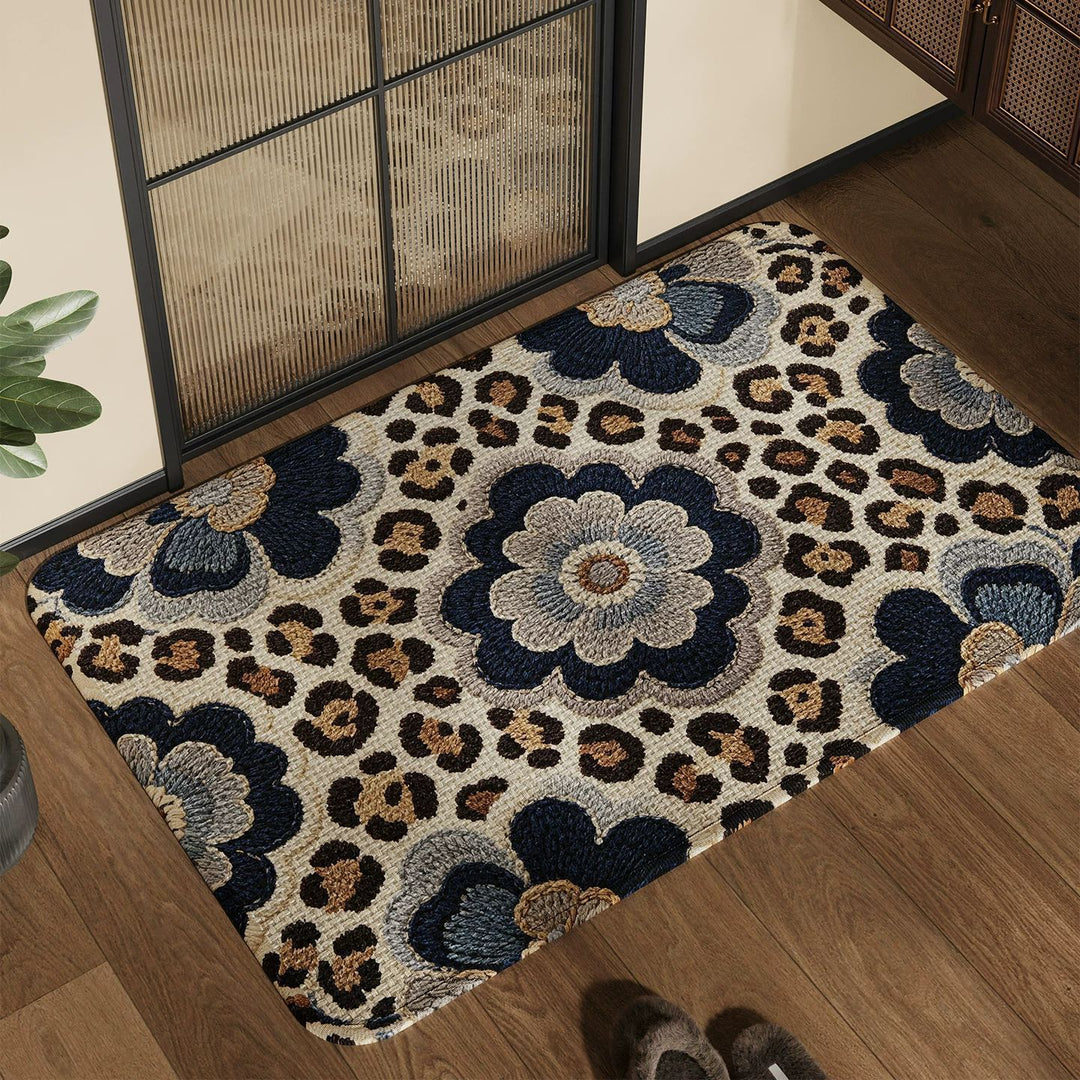 Spaßiger und bunter Patchwork-Teppich Karnz