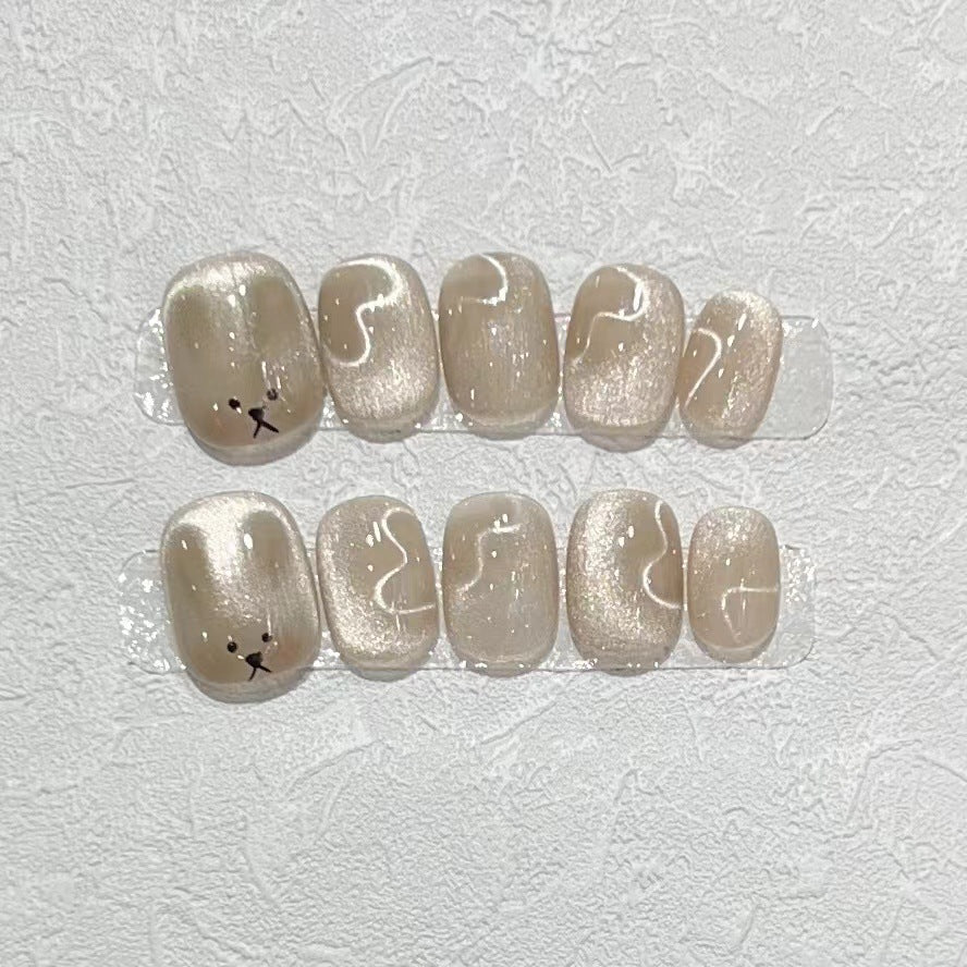 Verspieltes tierisches Druck-Nagelset Karnz