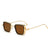 Damen stilvolle quadratische Sonnenbrille mit elegantem Metallrahmen Karnz