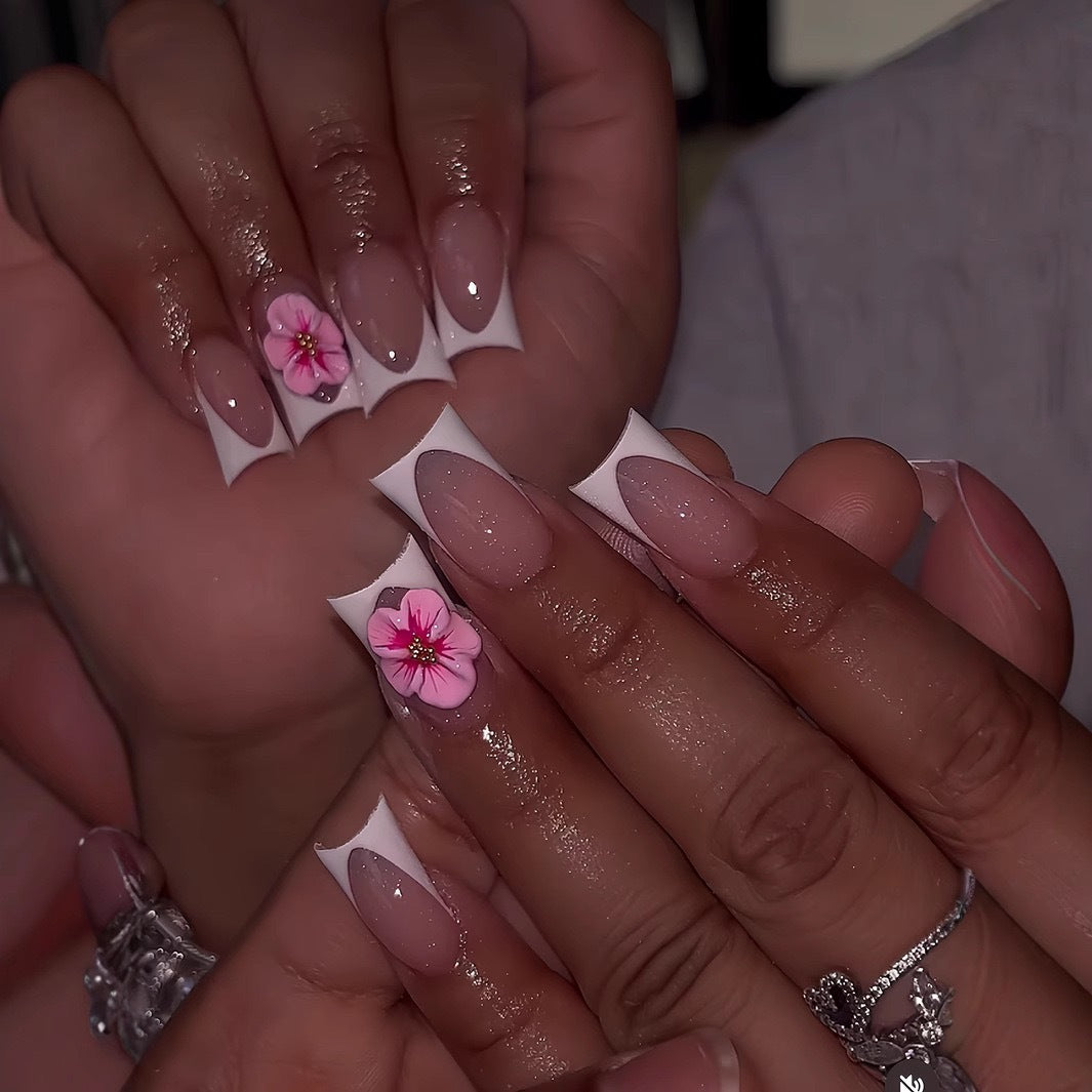 Blumen Acryl Nagelkunst Set Karnz