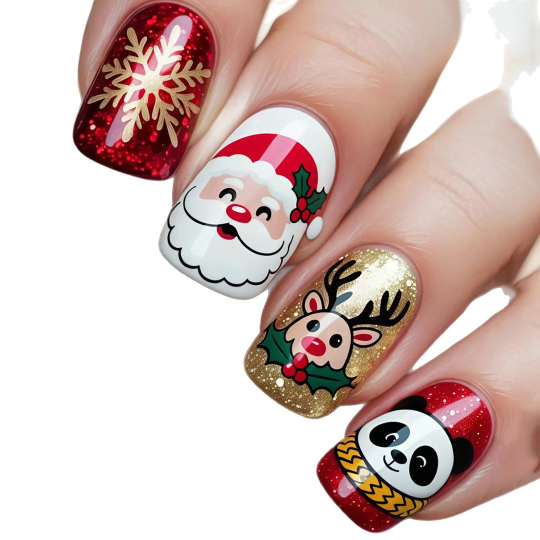 Kreative Weihnachtskunstnägel Karnz