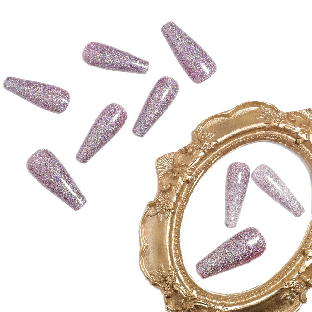 Glamouröse Glitzernd Press-On Nagelspitzen Karnz