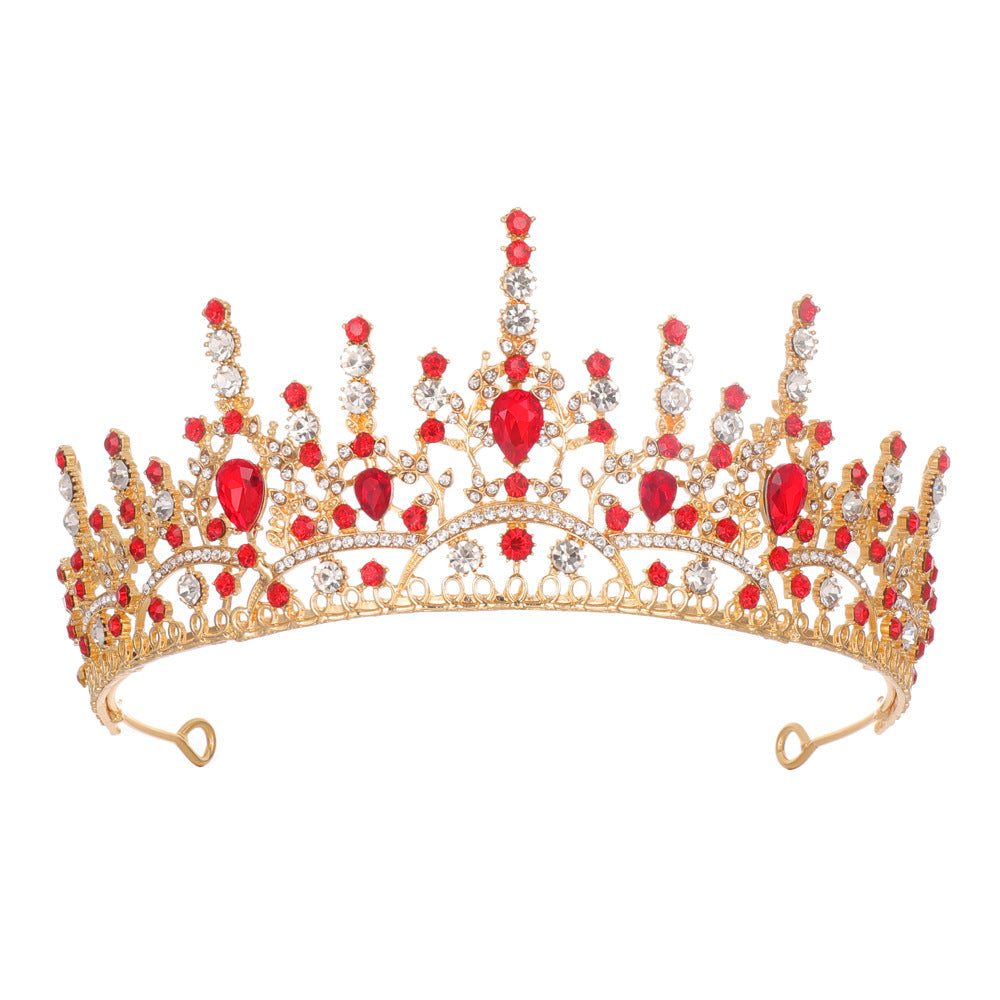 Damen Elegante Kristall-Tiara mit filigranem Design Karnz