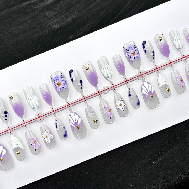 Elegante Künstlerische Press-On Nail Kollektion