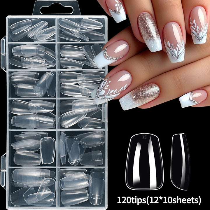 Premium French Tip Nagelkunstsets Karnz