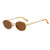 Damen runde Brille mit filigranem Metallrahmen und bequemen Nasenpads Karnz