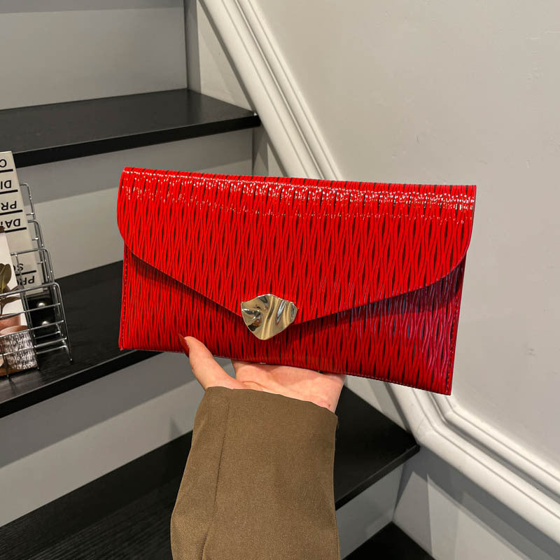 WoElegant Glänzende Abend-Clutch Karnz
