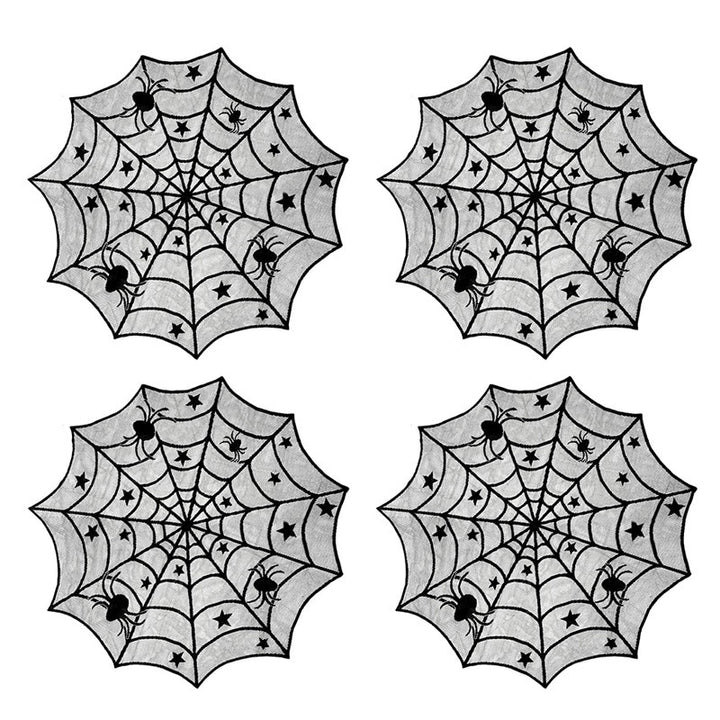 Dekorative Spinnennetz Tischdecke