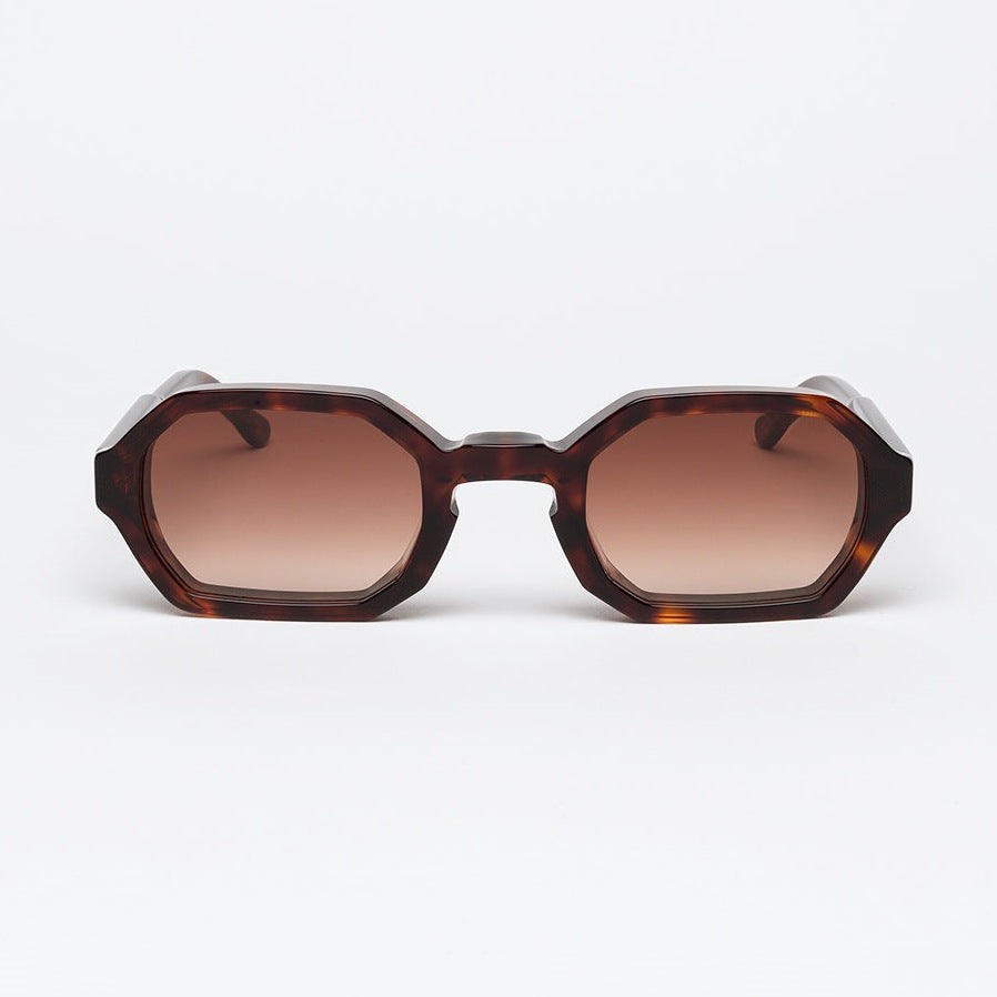 Damen stylische Sonnenbrille mit hochwertigem achteckigen Rahmen Karnz
