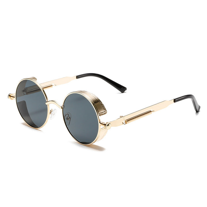 Retro-Runde-Fassung-Sonnenbrille Karnz