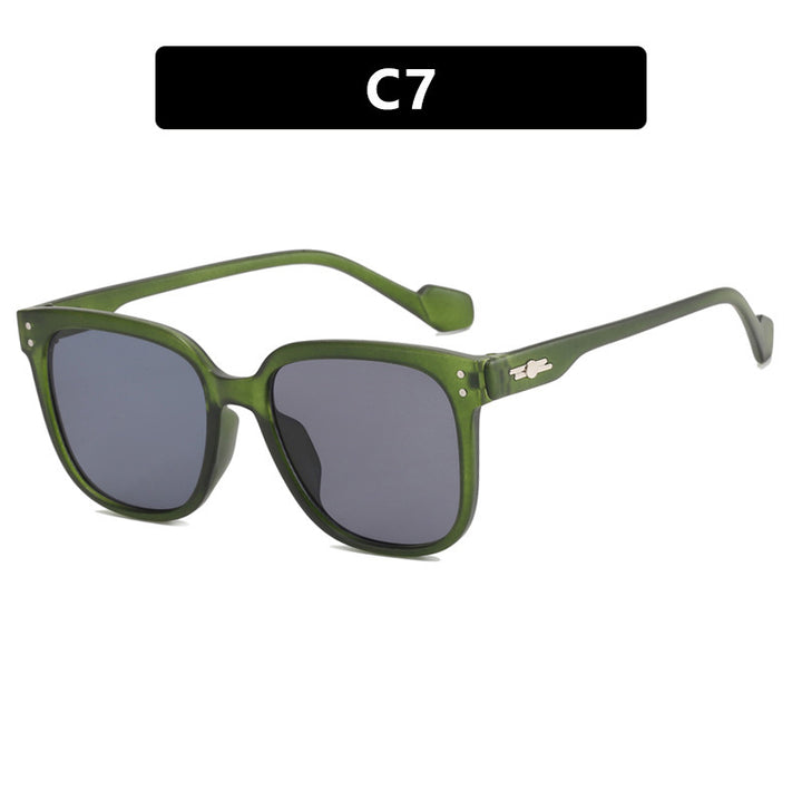 Damen quadratische Sonnenbrille mit trendigem Farbverlauf Karnz