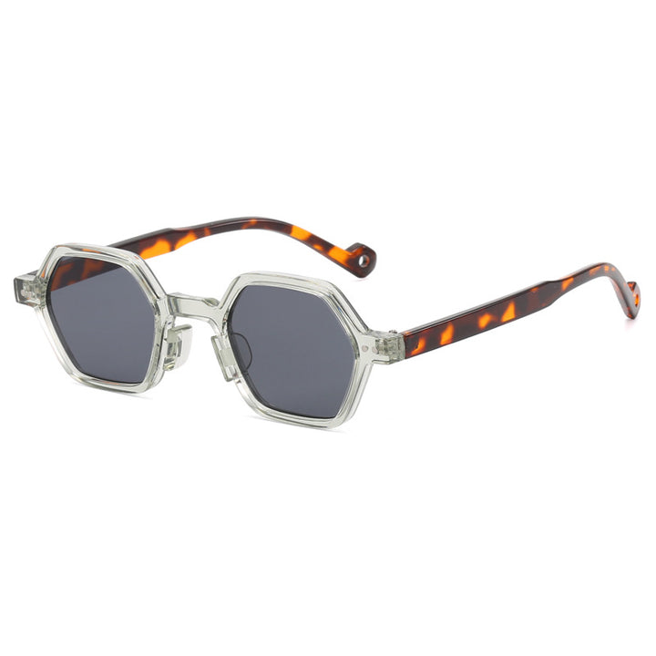 Damen Geometrische Sonnenbrille im modernen Hexagon-Design Karnz