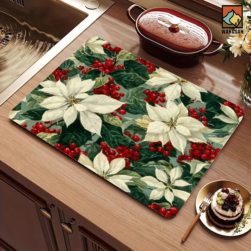 Festliche Weihnachtsküchenmatte