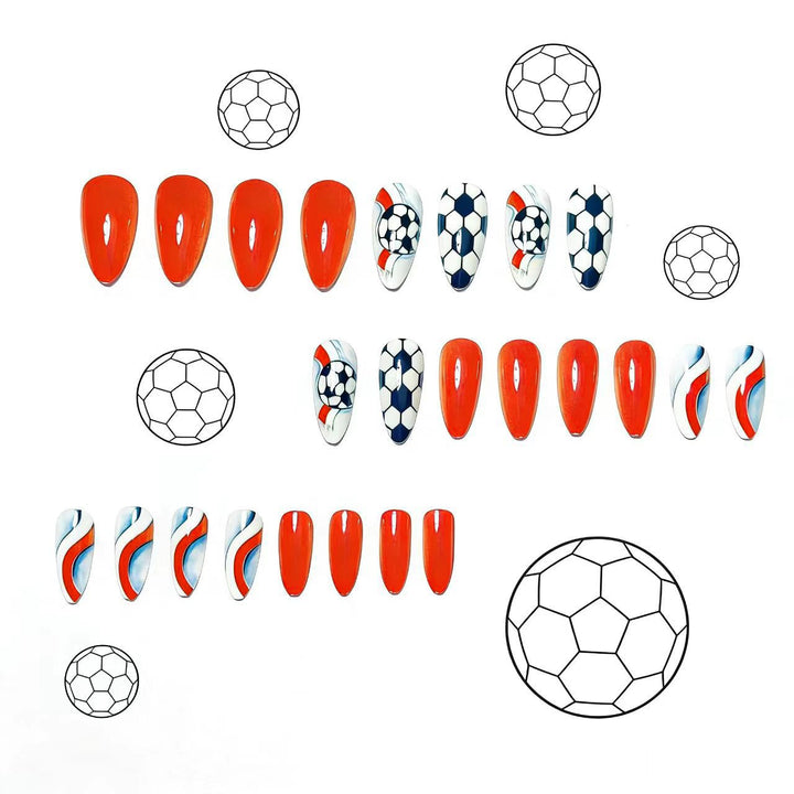 Kunstnägel Im Kreativen Fußball-Design Karnz