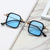 Damen geometrische Sonnenbrille mit stylischem Metallrahmen Karnz