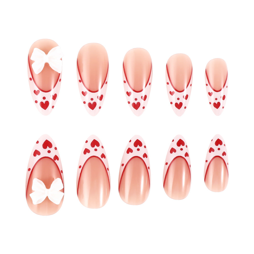 Herz-Themen Nagelkunst Design Karnz