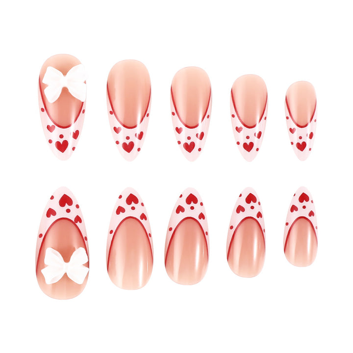 Herz-Themen Nagelkunst Design Karnz