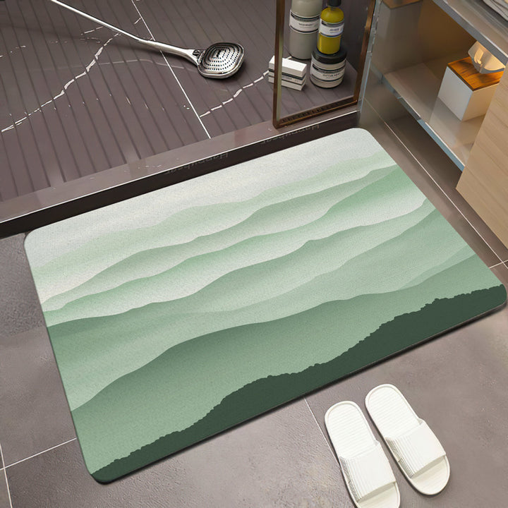 Szenische Berglandschaft Badmatte Karnz