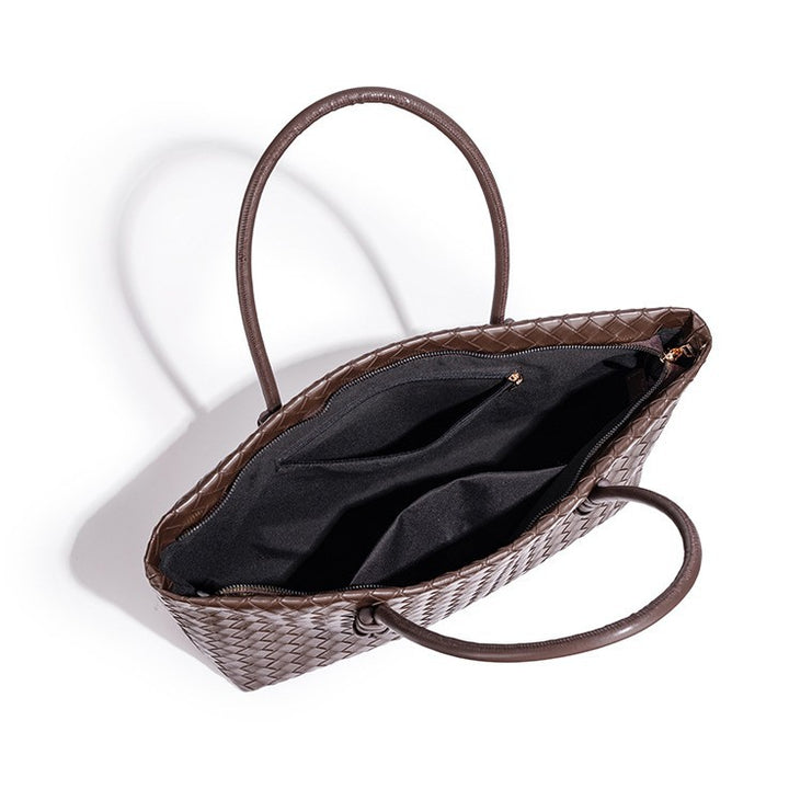 Woven Leather Tote Bag Karnz