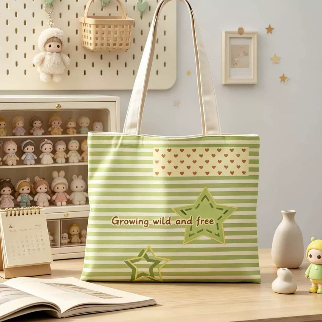 Canvas Tote Bag mit lustigem Grafikdesign