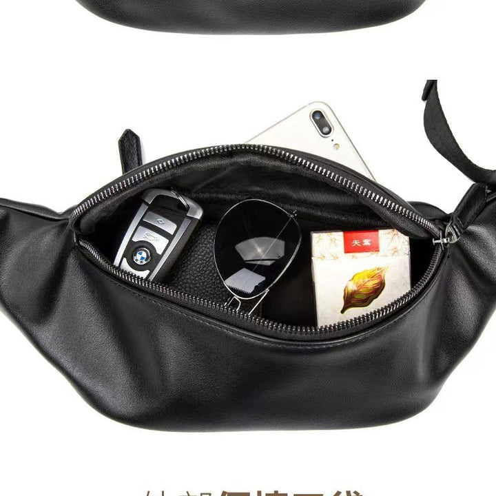 Stilvolle Leder Bauchtasche