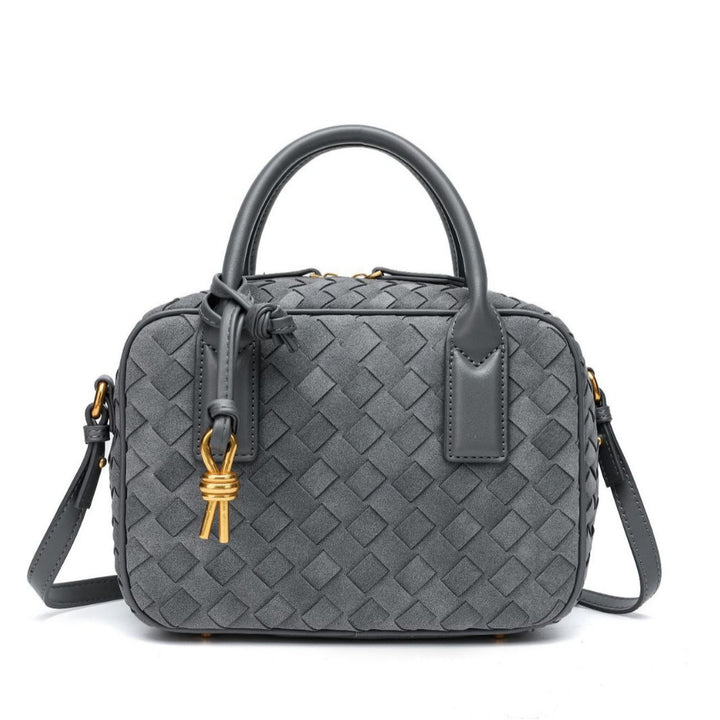 Texturierte Leder Boutique-Handtasche Karnz