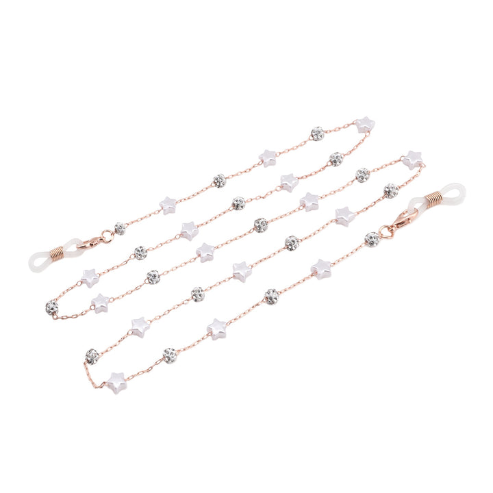 Elegante Kristall- und Perlenbrillenketten Karnz